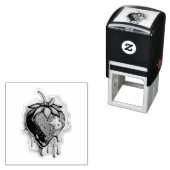 Strawberry Self-Inking Stamp Zelfinktende Stempel (In situ)