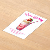 Strawberry Shake Christian Greeting Card Acryl Uitnodigingen (Laagn)