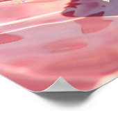 Strawberry Shimmering Licht Roze Water Surface Pos Poster (Hoek)