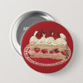 Strawberry Shortcake Delight Ronde Button 7,6 Cm (Voorkant /achterkant)