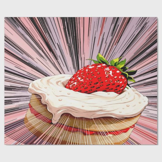 Strawberry Shortcake Nostalgia Cadeaupapier (Vlak)