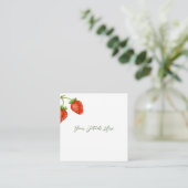 Strawberry Shortcake Wedding Enclosure Kaart (Staand voorkant)