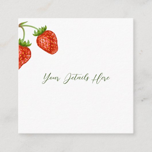 Strawberry Shortcake Wedding Enclosure Kaart (Voorkant)