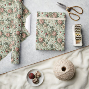 Strawberry Sins - Gotische barok Cadeaupapier