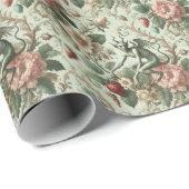 Strawberry Sins - Gotische barok Cadeaupapier (Rol Hoek)