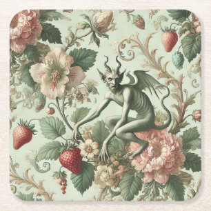Strawberry Sins - Gotische barok Kartonnen Onderzetters