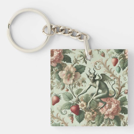 Strawberry Sins - Gotische barok Sleutelhanger (Voorkant)