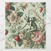 Strawberry Sins - Gotische barok Wijn Etiket (Enkel label)