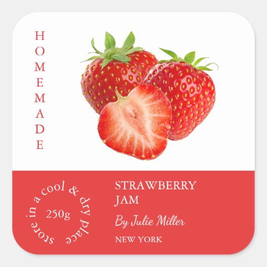 Strawberry Small Business Label (Voorkant)