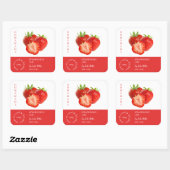 Strawberry Small Business Label (Vel)