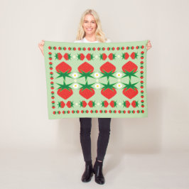 Strawberry Small Fleece Blanket