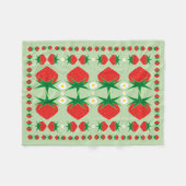 Strawberry Small Fleece Blanket Deken (Voorkant (Horizontaal))