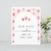 Strawberry Snoepjes Party Sign (Staand voorkant)