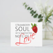 Strawberry Soul Briefkaart (Staand voorkant)