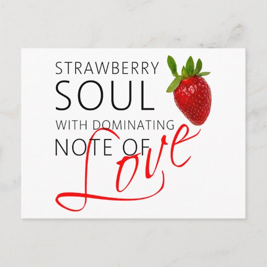 Strawberry Soul Briefkaart (Voorkant)