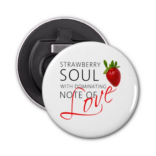 Strawberry Soul Button Flesopener (Voorkant)