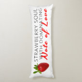 Strawberry Soul Lichaamskussen (Achterkant (Verticaal))