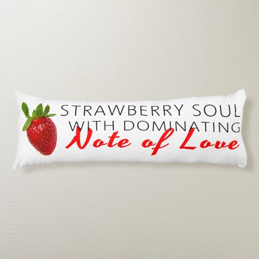 Strawberry Soul Lichaamskussen (Voorkant)