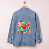 strawberry splash-patroon denim jacket (Hangar)