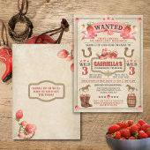 Strawberry Stampede verjaardagsuitnodiging Kaart