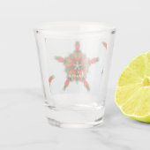 Strawberry Star Abstract Design Thunder_Cove Shot Glas (Achterkant)