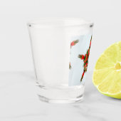 Strawberry Star Abstract Design Thunder_Cove Shot Glas (Links)