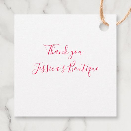 Strawberry Stems Cadeau Labels (Achterkant)