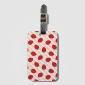 Strawberry Stripe Delight Bagagelabel (Voorkant (verticaal))