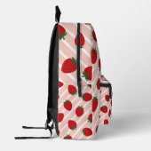 Strawberry Stripe Delight Bedrukte Rugzak (Links)