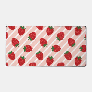 Strawberry Stripe Delight Bureaumat