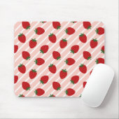 Strawberry Stripe Delight Muismat (Met muis)