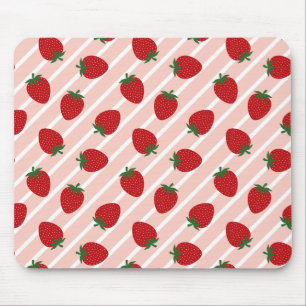 Strawberry Stripe Delight Muismat
