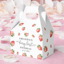 Strawberry Summer Party Favor Boxes