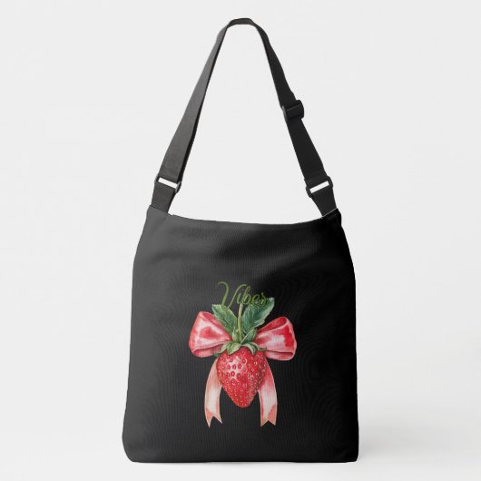 Strawberry Summer Vibes Crossbody Tas (Voorkant)