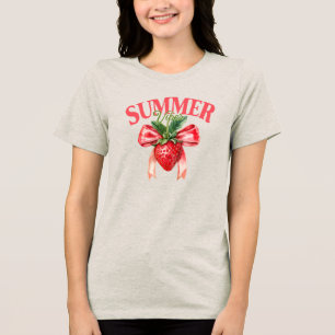 Strawberry Summer Vibes Tri-Blend Shirt