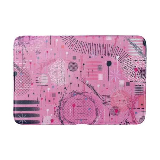 Strawberry Sundae Abstract Art  Badmat (Voorkant)
