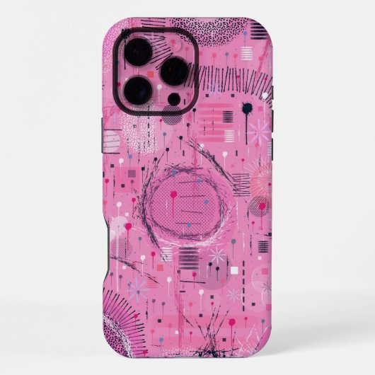 Strawberry Sundae Abstract Art  iPhone Hoesje (Achterkant)