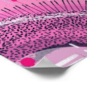 Strawberry Sundae Abstract Art  Poster (Hoek)