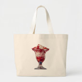 Strawberry Sundae Grote Tote Bag (Voorkant)