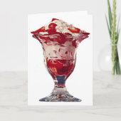 Strawberry Sundae Kaart (Voorkant)