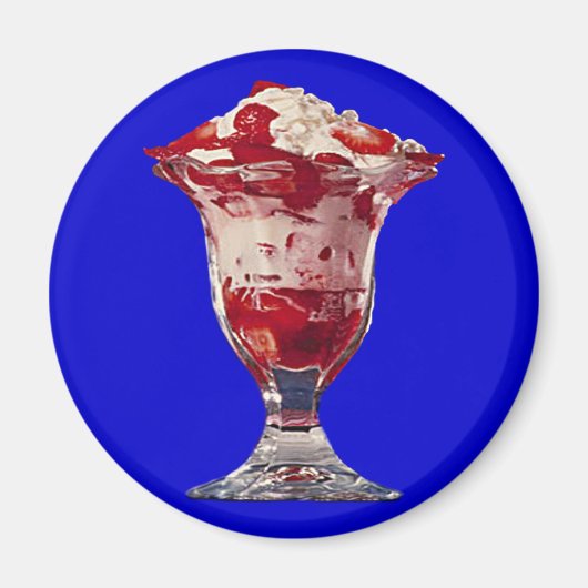 Strawberry Sundae Magneet (Voorkant)