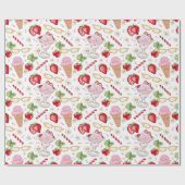 Strawberry Sundae Pattern Cadeaupapier (Vlak)