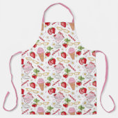 Strawberry Sundae Pattern Schort (Voorkant)