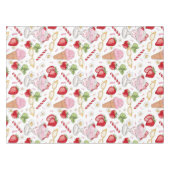 Strawberry Sundae Pattern Tafelkleed (Voorkant (Horizontaal))