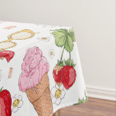 Strawberry Sundae Pattern Tafelkleed (Voorbeeld)