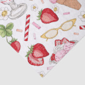 Strawberry Sundae Pattern Tissuepapier (Detail)