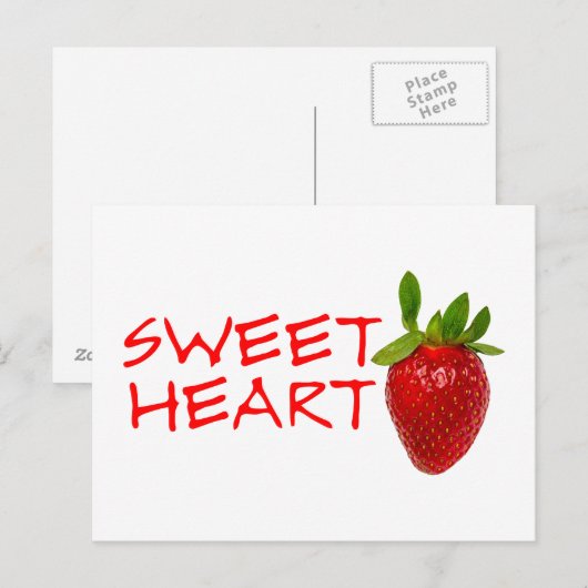 Strawberry Sweeat Briefkaart (Voorkant / Achterkant)