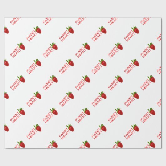 Strawberry Sweeat Cadeaupapier (Vlak)