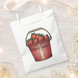 Strawberry Sweet Bucket Baby shower Bedankzakje