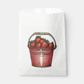 Strawberry Sweet Bucket Baby shower Bedankzakje (Voorkant)
